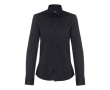 Dames bedrijfsoverhemd met logo, 115 g/m2 in de kleur zwart