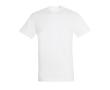 Goedkope T-shirts met logo, 150 g/m2 in de kleur wit