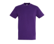 Goedkope T-shirts met logo, 150 g/m2 in de kleur paars