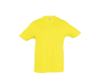 Kindershirt voor merchandising, 150 g/m2 in de kleur geel