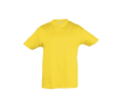 Kindershirt voor merchandising, 150 g/m2 in de kleur donkergeel