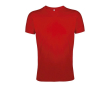 Reclame T-shirts met logo, 150 g/m2 in de kleur rood