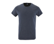 Reclame T-shirts met logo, 150 g/m2 in de kleur gemarmerd donkerblauw