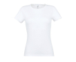 Dames T-shirts met logo, 150 g/m2 in de kleur wit