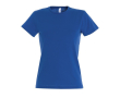 Dames T-shirts met logo, 150 g/m2 in de kleur koningsblauw