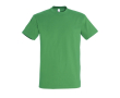 Katoenen unisex T-shirts met logo, 190 g/m2 in de kleur groen