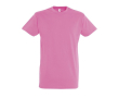 Katoenen unisex T-shirts met logo, 190 g/m2 in de kleur lichtroze