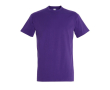 Katoenen unisex T-shirts met logo, 190 g/m2 in de kleur paars