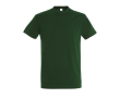 Katoenen unisex T-shirts met logo, 190 g/m2 in de kleur donkergroen