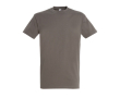 Katoenen unisex T-shirts met logo, 190 g/m2 in de kleur taupe