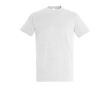 Katoenen unisex T-shirts met logo, 190 g/m2 in de kleur lichtgrijs gemarmerd