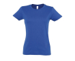 Gepersonaliseerde dames T-shirts, 190 g/m2 in de kleur koningsblauw