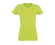 Gepersonaliseerde dames T-shirts, 190 g/m2 in de kleur lichtgroen