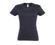Gepersonaliseerde dames T-shirts, 190 g/m2 in de kleur donkerblauw