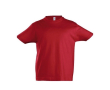 Katoenen kinder T-shirt met logo, 190 g/m2 in de kleur rood