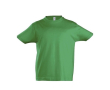Katoenen kinder T-shirt met logo, 190 g/m2 in de kleur groen