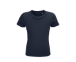 Eco T-shirts voor kinderen, 150 g/m2 in de kleur marineblauw