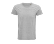 Biologisch katoenen shirts, 175 g/m2 in de kleur gemarmerd grijs