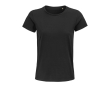 Damesshirt van biologisch katoen, 175 g/m2 in de kleur zwart