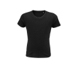 Kinder-T-shirts met ronde hals, 175 g/m2 in de kleur zwart