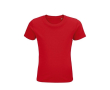 Kinder-T-shirts met ronde hals, 175 g/m2 in de kleur rood