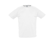 Sportief ademend T-shirt met logo in de kleur wit