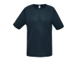 Sportief ademend T-shirt met logo in de kleur petrol blauw