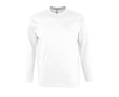 Bedrukt shirt met lange mouwen, 150 g/m2 in de kleur wit