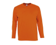 Bedrukt shirt met lange mouwen, 150 g/m2 in de kleur oranje