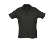 Katoenen poloshirts met opdruk, 170 g/m2 in de kleur zwart
