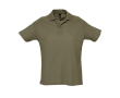 Katoenen poloshirts met opdruk, 170 g/m2 in de kleur miliair groen