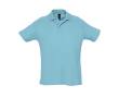 Katoenen poloshirts met opdruk, 170 g/m2 in de kleur lichtblauw