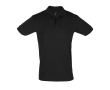 Katoenen poloshirt met logo, 180 g/m2 in de kleur zwart