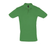 Katoenen poloshirt met logo, 180 g/m2 in de kleur groen