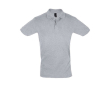 Katoenen poloshirt met logo, 180 g/m2 in de kleur gemarmerd grijs