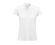 Bedrukt poloshirt van biologisch katoen, 170 g/m2 in de kleur wit