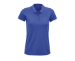 Bedrukt poloshirt van biologisch katoen, 170 g/m2 in de kleur koningsblauw