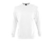 Bedrukte sweater met ronde hals, 280 g/m2 in de kleur wit