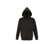 Kinder hoodies met opdruk, 260 g/m2 in de kleur zwart