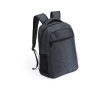 Stoere denim laptop rugtas bedrukken kleur donkergrijs