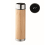 Bedrukte thermosflessen met touch thermometer kleur hout