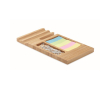 Bureauset voor telefoon, paperclips en notities kleur hout