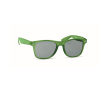 Klassieke zonnebril met logo en gerecycled montuur kleur groen