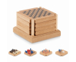 Bedrukte onderzetters met spelletjes kleur hout
