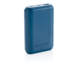 Powerbank met snellaadfunctie kleur blauw