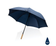 Automatische paraplu, bamboe handvat kleur marineblauw