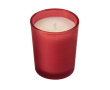 Gepersonaliseerde kaars in gekleurd glas kleur rood