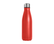Kleurrijke metalen waterfles met logo kleur rood