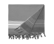 Dubbelzijdige hamam handdoek met logo kleur grijs