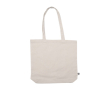 Biologisch canvas tas bedrukt met logo kleur beige